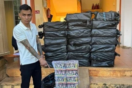 Mật phục bắt đối tượng vận chuyển 315kg pháo lậu qua biên giới lúc rạng sáng