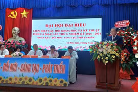 Chủ tịch VUSTA Phan Xuân Dũng phát biểu tại Đại hội