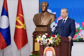 Tổng Bí thư Tô Lâm phát biểu chính sách tại Học viện Chính trị - Hành chính quốc gia Lào