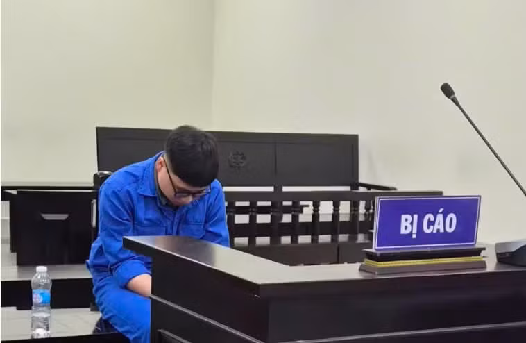 Bị cáo Vũ Đăng Thái tại phiên tòa.