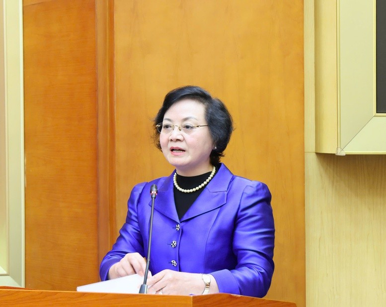 Bí thư Trung ương Đảng, Phó Thủ tướng Phạm Thị Thanh Trà khẳng định tính nhân văn sâu sắc của nhiệm vụ tìm kiếm, quy tập và xác định danh tính hài cốt liệt sĩ - Ảnh: VGP/Thu Giang.