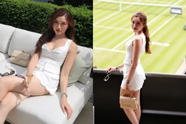 Nữ MC Thanh Thanh Huyền lên đồ đi xem tennis cực “slay”