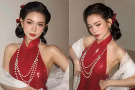 Sĩ Thanh đốn tim với giao diện mợ hai đỏng đảnh, sắc sảo