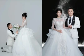 Chồng cũ Hằng Du Mục khoe ảnh cưới cùng vợ 4 kém 26 tuổi