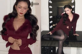 Sĩ Thanh 'đốt cháy' mùa lễ hội với sắc đỏ quyến rũ