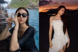 Con gái Quyền Linh tung loạt ảnh tận hưởng mùa hè cực cuốn