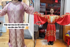 Đặt áo dài Tết online, netizen 'sang chấn tâm lý' với những thiết kế 'bất ổn'