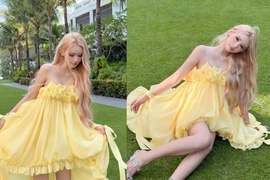 Jenny Yến 'đốn tim' fan với visual tựa nàng thơ trong sắc vàng rực rỡ