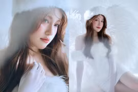 Hot girl Tăng Mỹ Hàn hóa thân 'thiên thần mùa đông' ngọt ngào