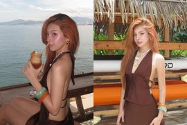 Hot girl Thụy Hân 'xả kho' loạt ảnh đi biển cực cuốn