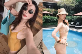 Cựu hot girl Hà thành khoe dáng đẹp mỹ mãn khi đi du lịch