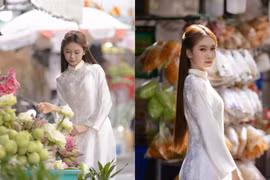 'Em bé triệu view' Bảo An ngày nào giờ là thiếu nữ xinh đẹp, duyên dáng