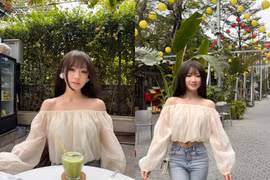 Bạn gái hậu vệ U23 Việt Nam khoe dáng ngọt ngào trong khoảnh khắc đời thường