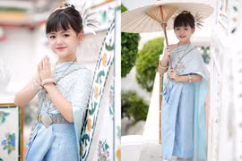 'Thiên thần nhí' Cherry An Nhiên trong trang phục truyền thống Thái Lan