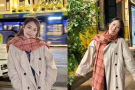 MC Khánh Vy 'sưởi ấm' mùa đông Hà Nội với bộ ảnh xuống phố cực ngọt ngào