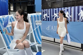 Gái xinh Túc Anh Hoa khoe dáng trên sân pickleball hút ánh nhìn