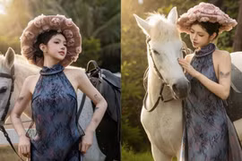 Tiktoker Ciin cuốn hút trong bộ ảnh chủ đề năm Ngọ