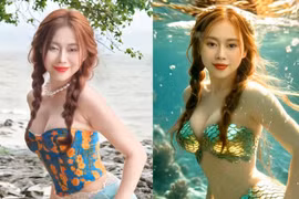 Trend hóa thân nàng tiên cá bằng AI khiến giới trẻ rần rần