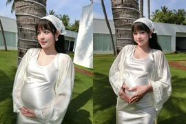 'Hot girl trứng rán' mang thai tuần thứ 36, nhan sắc mẹ bầu gây chú ý