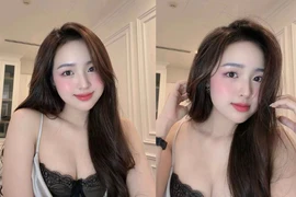 Hot girl Hà thành diện váy xẻ sâu khoe vòng 1 gợi cảm