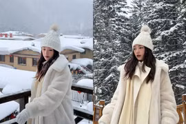 Salim xả kho loạt ảnh check-in ngôi làng tuyết đẹp như cổ tích