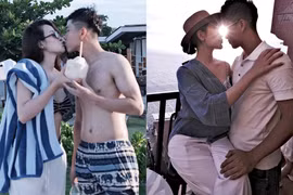 Phan Văn Đức “khóa môi” bà xã hot girl khiến fan "bỏng mắt"