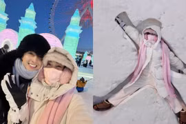 Cặp đôi đình đám Bình An - Phương Nga gây chú ý với ảnh ngắm tuyết đẹp như mơ
