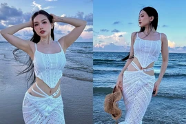 Sĩ Thanh gợi cảm tràn màn hình với thiết kế váy xuyên thấu