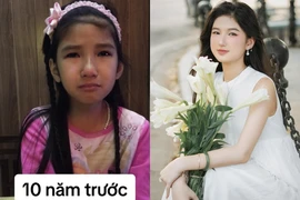 Hé lộ ảnh ngày bé của mỹ nhân xinh như hoa hậu “nàng Mơ”