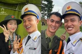 Nam quân nhân có nụ cười tỏa nắng trong đội hình diễu binh A80