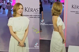 Xoài Non gây bất ngờ khi xuất hiện với thân hình “phát tướng” tại sự kiện