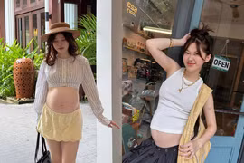 "Hot girl mặc đẹp" Ly Phạm khoe thời trang bầu vẫn cực “slay”