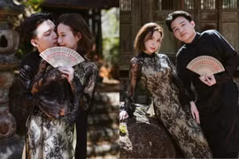 'Vua đường mid' Liên Quân Mobile cực tình bên bạn gái trong bộ ảnh áo dài Tết