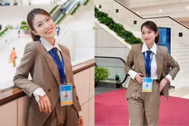 Khánh Vy xuất hiện đĩnh đạc tại Lễ mở ký Công ước Hà Nội