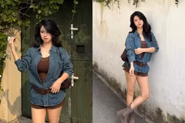 Hàn Hằng khoe nhan sắc mẹ một con rạng rỡ, vóc dáng thon gọn như thời son rỗi