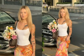 Bông hồng lai gốc Việt với gu thời trang nóng bỏng, phóng khoáng