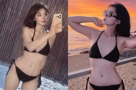 "Hot mom quân nhân" khoe body cực phẩm với bikini trong loạt ảnh hè