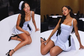 'Em xinh' Phương Ly đốt mắt với outfit ‘bốc lửa’