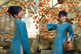 Không để fan chờ lâu, Kiều Trinh Xíu tung bộ ảnh áo dài Tết 'cực tình'