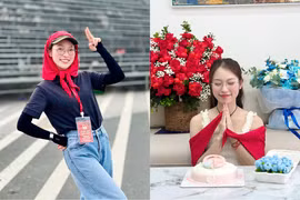 MC Khánh Vy đón sinh nhật đặc biệt trong không khí tập duyệt cho đại lễ A80