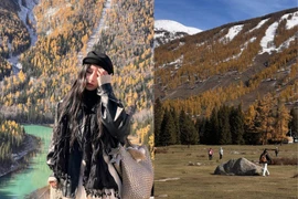 Lạc lối giữa sắc thu lộng lẫy như cổ tích bên hồ Kanas