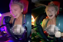 Người đẹp triệu follow gây chú ý với khoảnh khắc chơi trò mạo hiểm