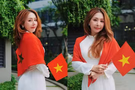 Du Uyên hóa nàng thơ, diện áo dài trắng tinh khôi mừng Quốc khánh