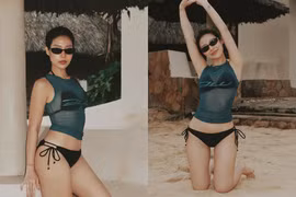 Vợ hot girl của Rhymastic gợi cảm trong loạt ảnh được ông xã làm phó nháy