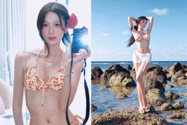 "Hot girl Tây Bắc" diện bikini, khoe đôi chân dài miên man