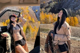Ngắm Tiktoker Wyn Anh đẹp như tranh vẽ ở thảo nguyên Altay