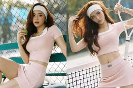Mai Hà Hoàng Yến tung loạt ảnh khoe vóc dáng cực phẩm trên sân tennis