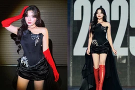 'Nữ thần Liên Quân' đốt cháy sân khấu với giao diện 'kiếp đỏ đen'