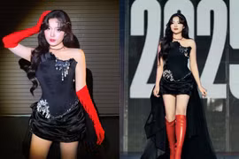 'Nữ thần Liên Quân' đốt cháy sân khấu với giao diện 'kiếp đỏ đen'