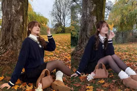 Hot girl Tăng Mỹ Hàn gây thương nhớ với bộ ảnh chào thu tuyệt đẹp